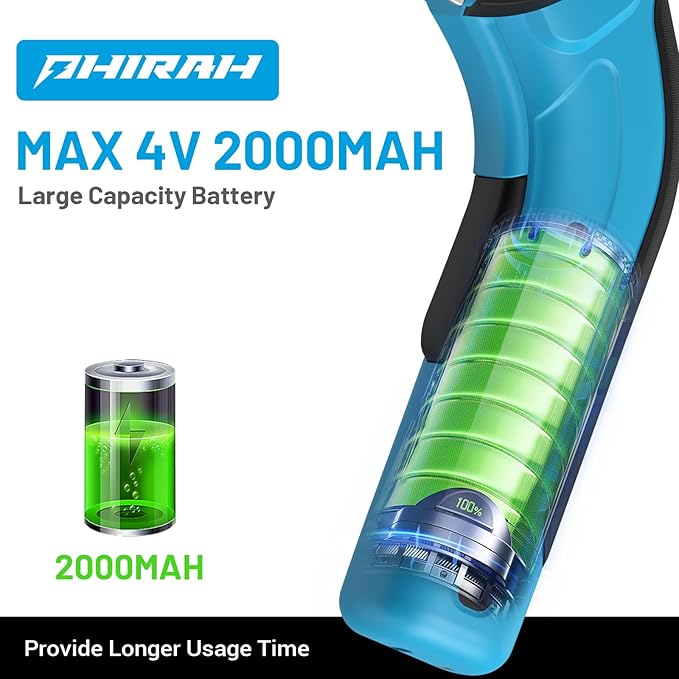 Cordless Cardboard Cutter, 4V Electric Scissors for Carpet and Leather, Box Cutter Tool with Safety Trigger, Powerful Rotary Cutter for Cutting Cardboard, Paper, Plastic