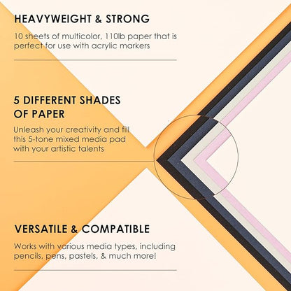 Grabie Acrylic Paint Pens Markers, 28 Colors, 0.7 mm, Extra Fine Tip Drawing Markers, Premium Paint Pens for Painting on Various Surface, Art Supplies, Set of 28