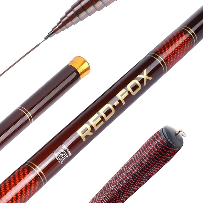Goture//Telescopic Tenkara Fishing Rod Kit//Ultralight Travel Fishing Rod,Portable Collapsible Bass Crappie Rod, Carbon Fiber Inshore Stream Trout Pole 10 12 15 18 21 24 Free Tip Set(Top 3 Segment)