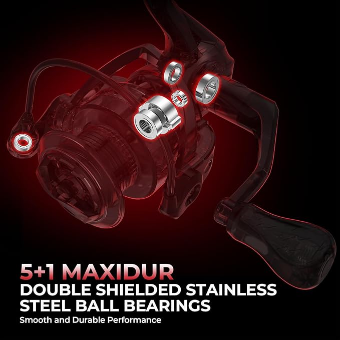 KastKing Royale Legend II Twin Tip Fishing Rod and Reel Combos, Spinning & Casting Combo, IM6 Graphite 2Pc Blanks, Extra Backup Tip Section, Stainless-Steel Guides, KastFlex Technology, EVA Handles