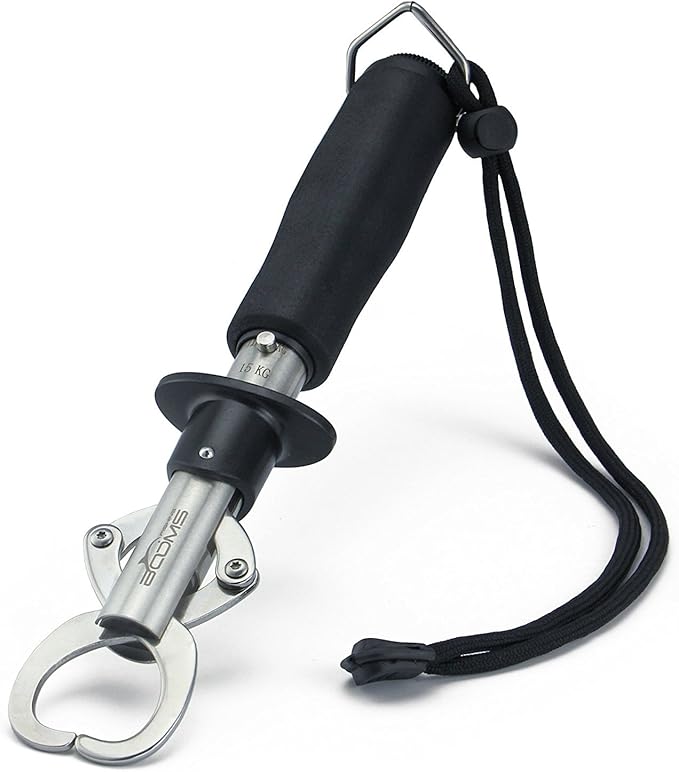 Booms Fishing G1 Fish Gripper Grip and Hold Fish with Tight Grip Largest Model Built-in Scale