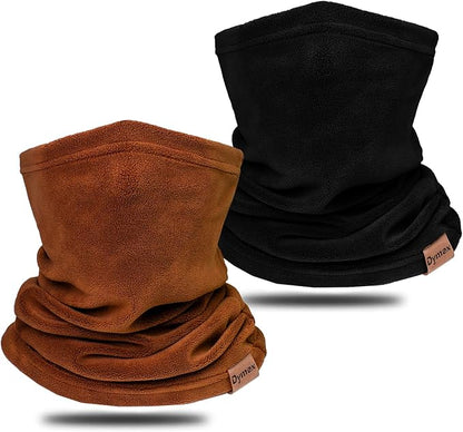 Neck Warmer Winter Neck Gaiter Face Mask Balaclavas for Women Men, Soft Fleece Face Cover Mask for Skiing Motorcycle-2 Pack