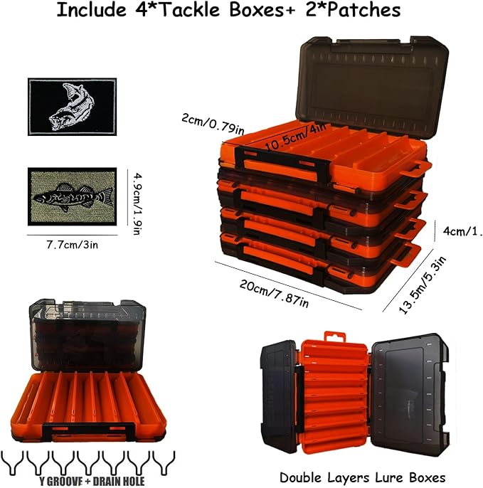 Fishing Backpack with Tackle Boxes 45L Fishing Tackle Backpack Bag Tackle Box, Outdoor Waterproof Large Tackle Bag Gear Storage Bag for Fishermen Christmas Birthday Gifts (Green)