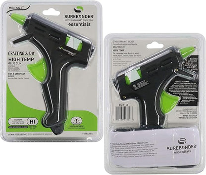 Surebonder GM-160 Compact Mini Size High-Temperature Hot Glue Gun - Ideal for Crafting - Black