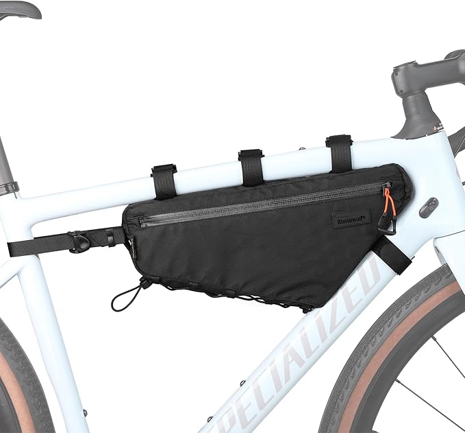 Rhinowalk Bicycle Front Frame Bag Bike Under Top Tube Triangle Bag 2.9L Cycling Accessories Nylon Pack Pouch for MTB Road Bike Cycling Commuting and Outdoor Adventures