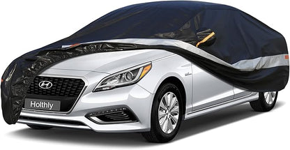 Sedan Car Cover Custom Fit Sonata 1999-2022, 100% Waterproof Breathable Outdoor Car Covers, Sun Rain Dust Snow Protection. (Ships from US Warehouse, Arrive Within 3-7 Days)