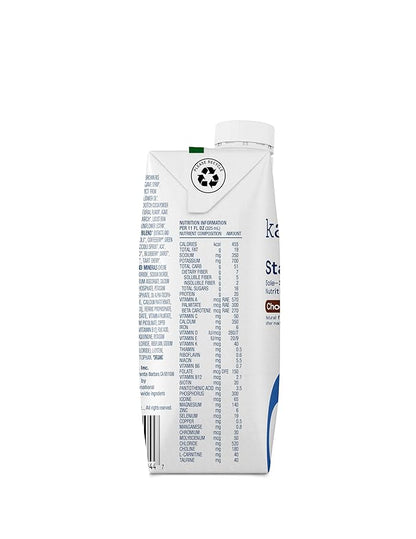 KATE FARMS Organic 1.4 High Calorie Nutrition Shake, Chocolate, 20g Protein, 27 Vitamins and Minerals, Meal Replacement, 11 oz (12 Pack)