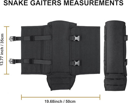 Snake Gaiters Snake Guard Chaps, Waterproof Snake Guards Bite Protection for Lower Legs, Snake Proof Gaiters Fit for Men