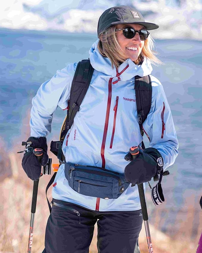 WATERFLY Fanny Pack Waist Bag: Small Hip Pouch Bum Bag Fannie Pack Phanny Fannypack Waistpack Bumbag Beltbag Sport Slim Fashionable for Jogging Hiking Hiker Woman Man