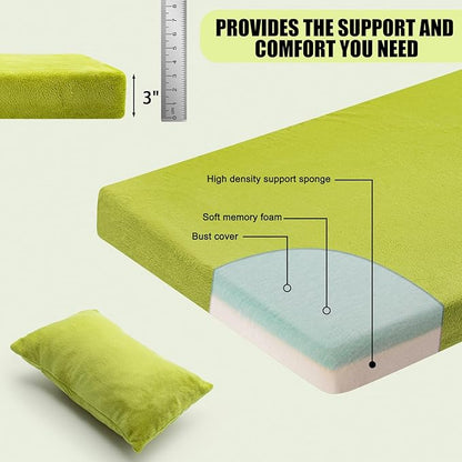 Sleeping Pad,3-inch Thick Memory Foam Camping Mattress,Portable Roll-Up Mat for Car/Tent/Floor/Cot/Travel,Comfortable Pad for Guests Sleepover