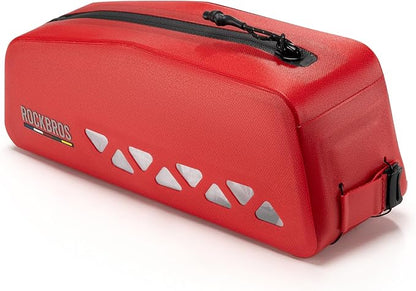 ROCKBROS Top Tube Bike Bag Waterproof Bike Frame Bag Lightweight Buckle Lock Design TPU Material Top Tube Bag Easy Install Cycling Top Tube Front Frame Pack 1L Capacity