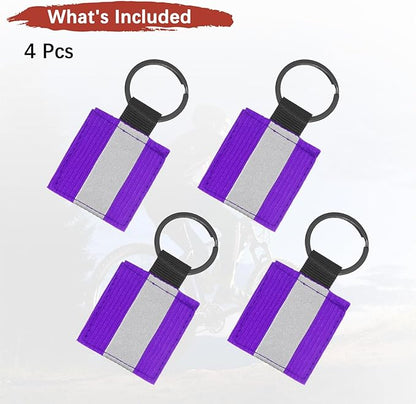 Safety Reflector Pendant, Fabric Reflective Safety Keychain Gear for Backpack & Running & Cycling