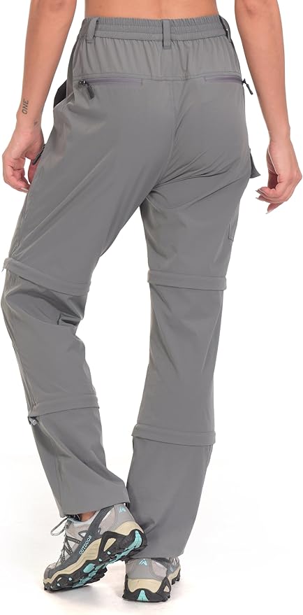 Little Donkey Andy Women's Stretch Convertible Pants, Zip Off Quick Dry Hiking Pants