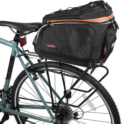 Ibera PakRak Touring Bicycle Seatpost/Disc/Non/Disc Rack and Quick Release Bag