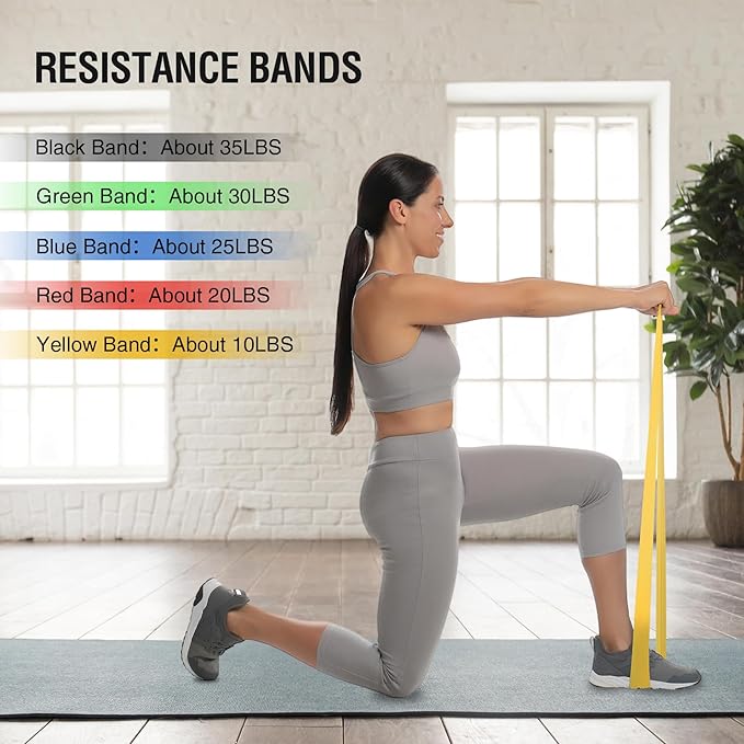 REDCAMP Agility Speed Training Equipment Set, 20ft 12 Rungs Agility Ladder, Jump Rope,10 Disc Cones, Resistance Parachute, 5 Resistance Bands, Football Practice Training Accessories with Storage Bag