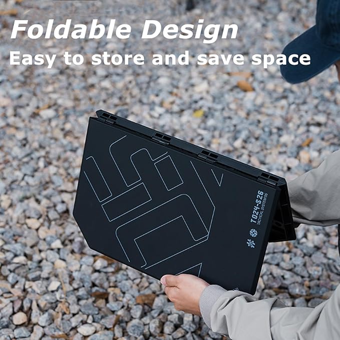 Folding Camp Table, 2 in1 Adjustable Height(16 inch/4 inch) Foldable Camping Desk, Outdoor Camping Table Picnic Table for Cooking, Beach, Hiking, Travel, Fishing, BBQ