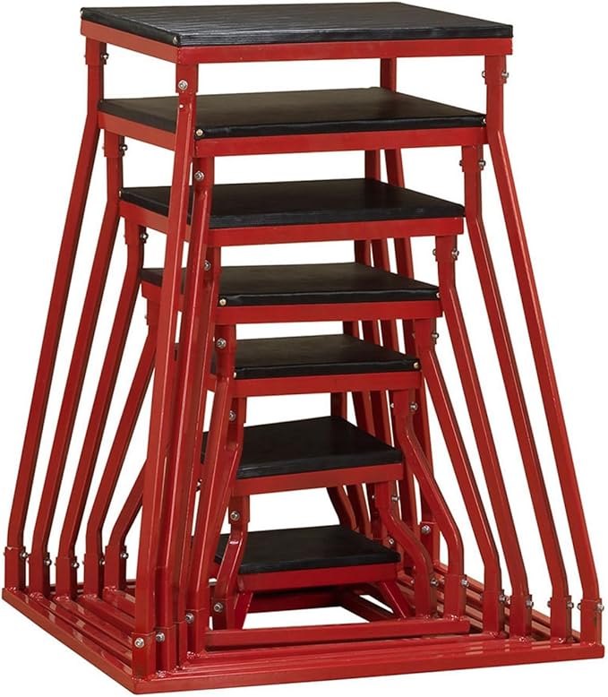 Body-Solid Tools Steel Frame Plyo Box - Ideal for Plyometric Jump Box Workouts, Step Up Exercises - Essential Equipment for Home Gym