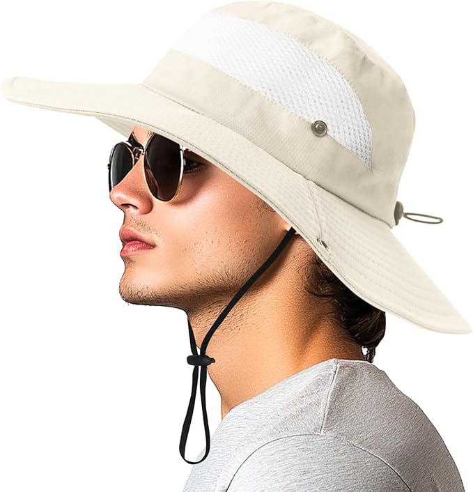 PFFY Sun Bucket Hats for Women Men UV Protection Wide Brim Fishing Hat Beach Outdoor Essentials