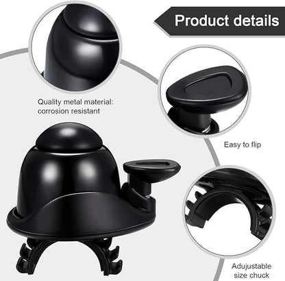 Mudder 2 Pcs Bike Bell Adjustable Bike Ring Bell Aluminum Bike Ring Bicycle Cycling Bell Cycling Ringing Horn with Loud Sound Mini Bike Bell for Adults Kids Road Bike Mountain Bike Sports