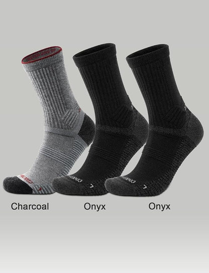 Merino Wool seamlsee Hiking Socks Moisture Wicking Anti-Blister Breathable Cushioned Compression Mens