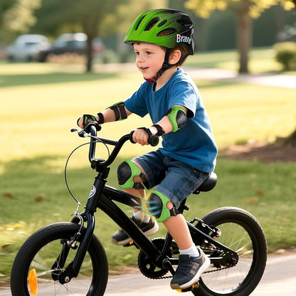 Kids Helmet 3-8 Adjustable Toddler Helmets with Kids Knee Pads and Elbow Pads Set for Cycling, Scooters, Skateboarding, Skating