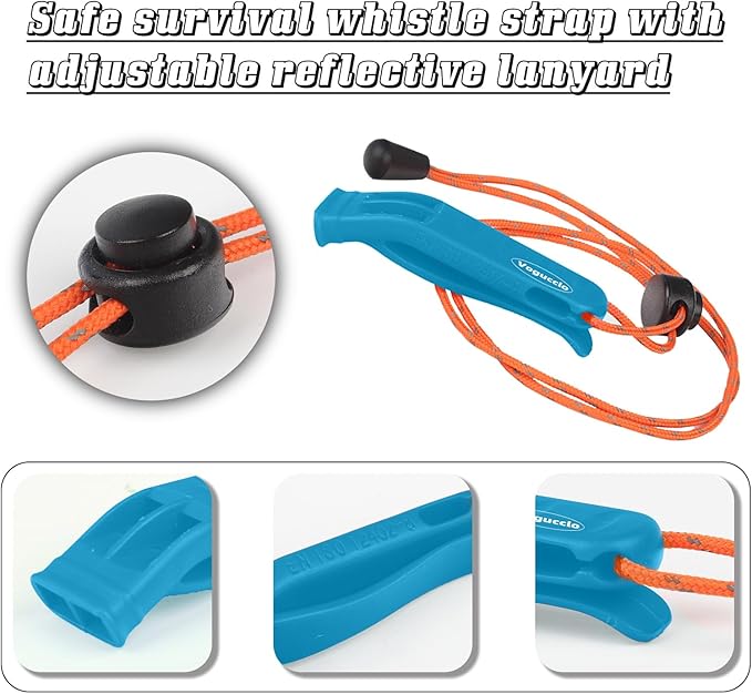 3/4 Pcs Emergency Whistle - Super Loud Survival Whistle with Lanyard for Safety Alert,Boating,Swimming,Kayaking,Hiking,Camping,Hunting,and Rescue Signaling