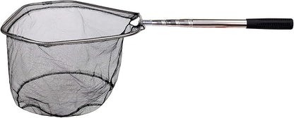 RESTCLOUD Fishing Landing Net with Telescoping Pole Handle, Fishing net Freshwater for Kids Men Women, Extend to 40-63 Inches