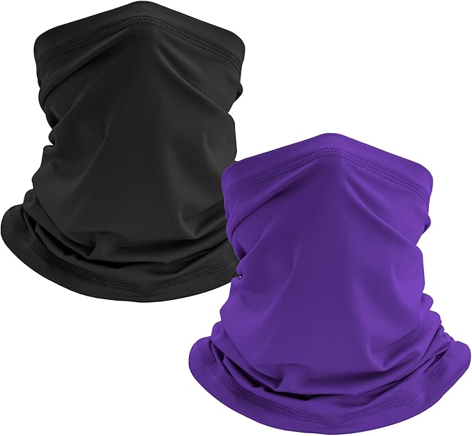 Pukavt 2 Pack 3 Hole Winter Knitted Mask, Full Face Cover Ski Mask Warm Balaclava for Skiing, Motorcycle, Snowboard