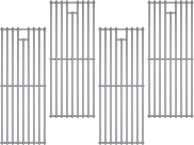 2025 Upgrade 4 Pack 8mm SS304 Stainless Steel BBQ Cooking Grill Grates Replacement Parts for Bull 16517,BBQ Angus 47628, Brahma, Lonstar Select, Outlaw Steer Premium, Lonestar Select,7 Burner Premium