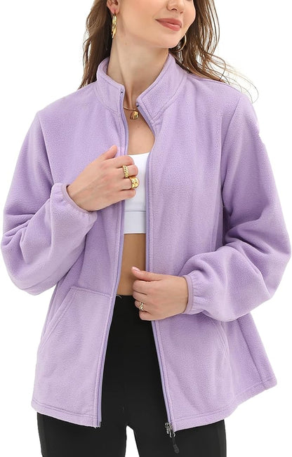 Argstar Women's Fleece Jacket with 6 Pockets (XS-2XL)