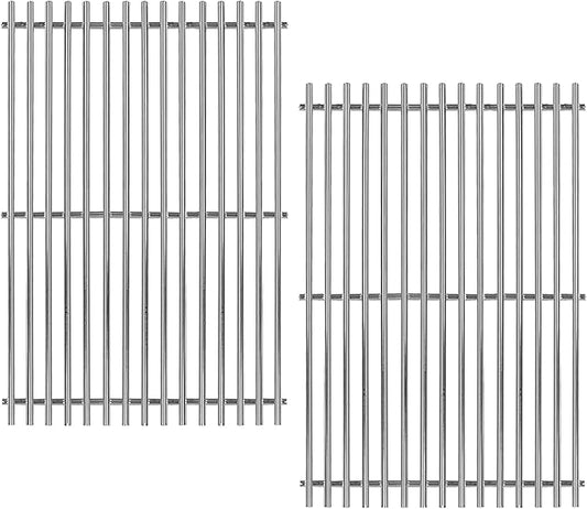 67550 Stainless Steel 2 Cooking Grids Grates Replacement Parts for Fits Weber Summit 400 Series, E-440, S-440, E-450, S-450, E-460, S-460, E-470, S-470 Gas Grill 19-1/4"