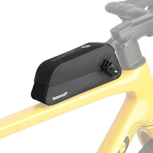 Rhinowalk Bike Top Tube Bag Waterproof IPX4 Magnetic Closure Frame Pouch for Road & MTB Slim Fit (Size 0.6L)
