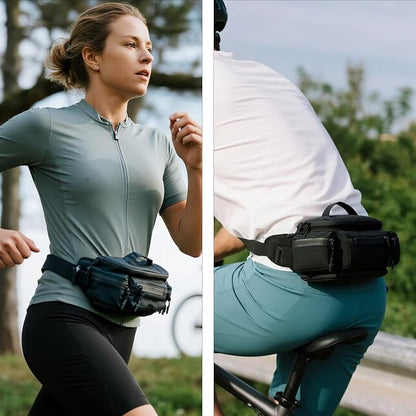 reeyee Fanny Pack for Men Women Belt Bag Waterproof Waist Bag Adjustable Hip Bum Bag for Cycling Traveling Casual Running Hiking Climbing