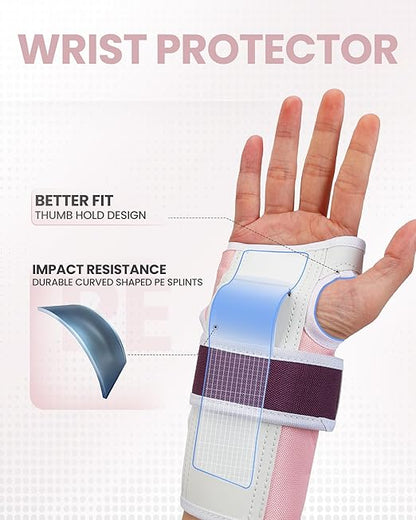 OutdoorMaster Skate Protective Gear Set for Adult & Youth, Skateboard Helmet Knee and Elbow Pads with Wrist Guards for Scooter, Inline Roller Skating, Skateboarding