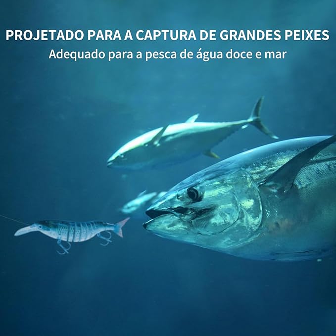 TRUSCEND Easy Catch Swimmax, Magic Noisy Turbulent Wiggling and Vibrating Actions for More Bites, Segmented Swimbait Jointed by Dyneema Strongest Fiber, Lifelike Fishing Lures for Relax Family Fishing