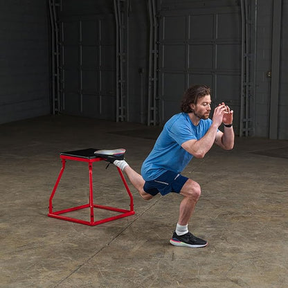Body-Solid Tools Steel Frame Plyo Box - Ideal for Plyometric Jump Box Workouts, Step Up Exercises - Essential Equipment for Home Gym
