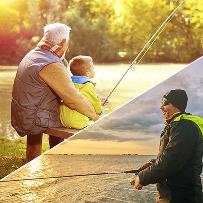 PLUSINNO Fishing Rod and Reel Combos - Carbon Fiber Telescopic Fishing Pole - Spinning Reel 12 +1 Shielded Bearings Stainless Steel BB