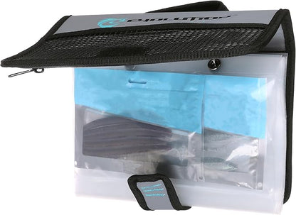 Evolution Fishing Rigger Series Bait Binder - Grey, Water Resistant Tarpaulin Construction, Kayak Fishing Bait Binder, Heavy Duty Bait Bag with Removable Sleeves, Carry Handle