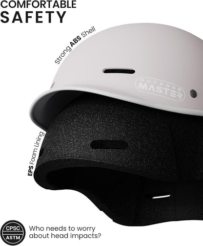 OutdoorMaster Bike Helmet for Adults,Adjustable Cycling Helmet for Men & Women - Safety Certified for Bicycle Skateboard Road Bike Skating Roller Commuting Helmet