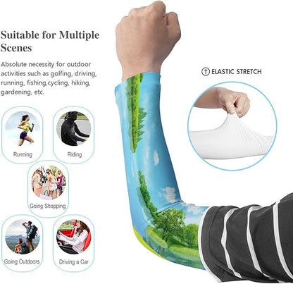 Custom Arm Sleeve Personalized Cooling Compression Arm Shield Add Image Text Elastic Oversleeve Sleeves Covers