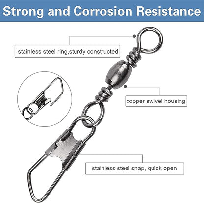 Fishing Hooks Bobbers Tackle Kit, 228pcs Freshwater Fishing Starter Kit Included Octopus Circle Hooks, Baitholder Hooks, Wide Gap Hooks, Bobbers, Sinker Weights for Bass Trout Panfish Catfish