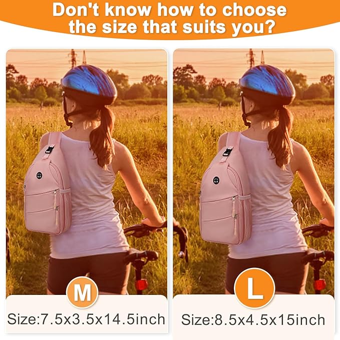 Crossbody Bags for Women Men Trendy Sling Bag Bakpack Casual Chest Bag with Convertible Shoulder Strap