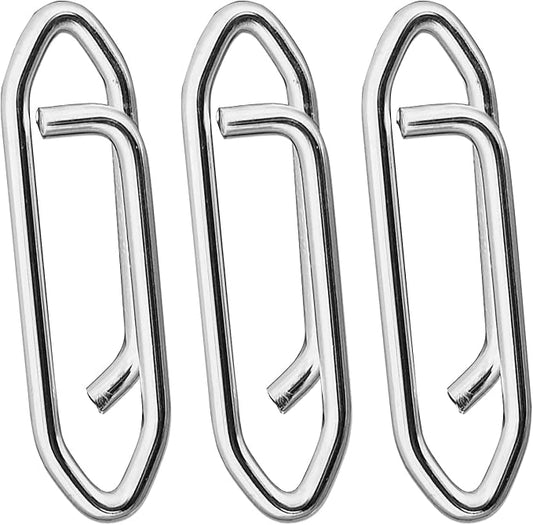 Atibin Stainless Lock Snaps Swivel Steel Saltwater Connector Fishing Snap Line High Strength Fishing Clip Power Lure Connector