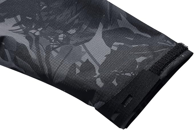 OTU Men's Lightweight Waterproof Hooded Rain Jacket Outdoor Raincoat Shell Jacket for Hiking Travel