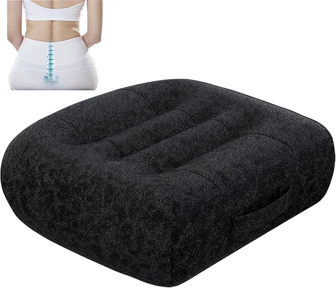 adult short driver car seat booster/booster seat for adults/thick Office Chair Booster Seat,for Short People Effectively Increase Field of View Lower Back Fatigue Relief,for Cars,Office,Home（black）