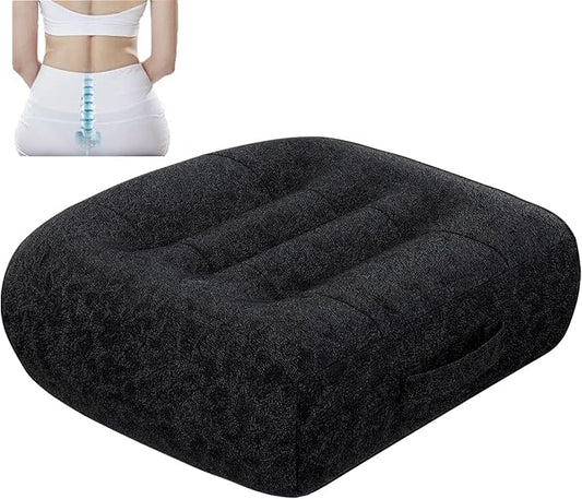 adult short driver car seat booster/booster seat for adults/thick Office Chair Booster Seat,for Short People Effectively Increase Field of View Lower Back Fatigue Relief,for Cars,Office,Home（black）