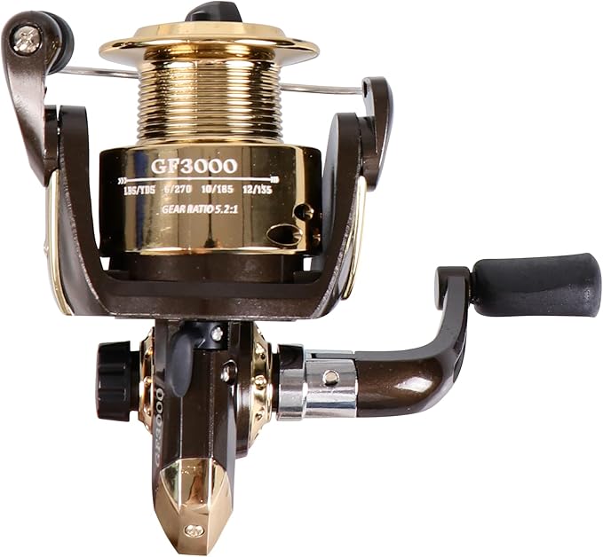 Spinning Fishing Reel for Freshwater Saltwater Fishing, Anti-Reverse with Front-Adjustable Drag