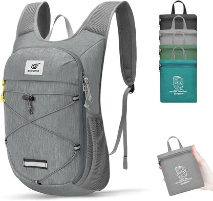 SKYSPER Foldable Hiking Backpack - 10L Small Lightweight Daypack Breathable Travel Backpacks for Men Women