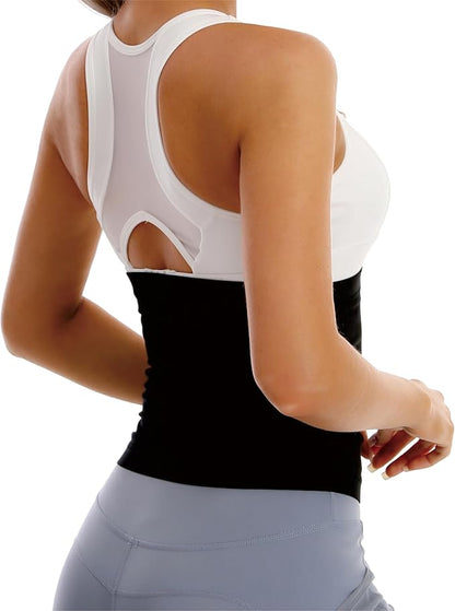 Sauna Suit Waist Trainer for Women,Sweat Waist Trimmer Belt Heat Trapping Weight Loss Shapewear for Women Belly Fat