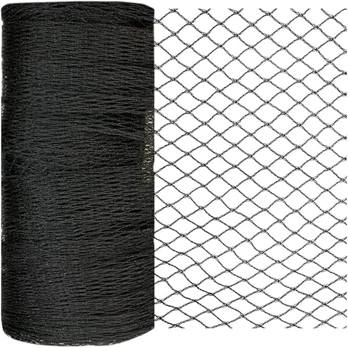 Bird Netting 15x40 Ft, 1/2In Mesh Heavy Duty Garden Netting Pest Barrier for Plants, Fruit Trees, Vegetables, Extra Strong Woven Mesh Netting, Animal Fencing Against Birds, Deer, Poultry
